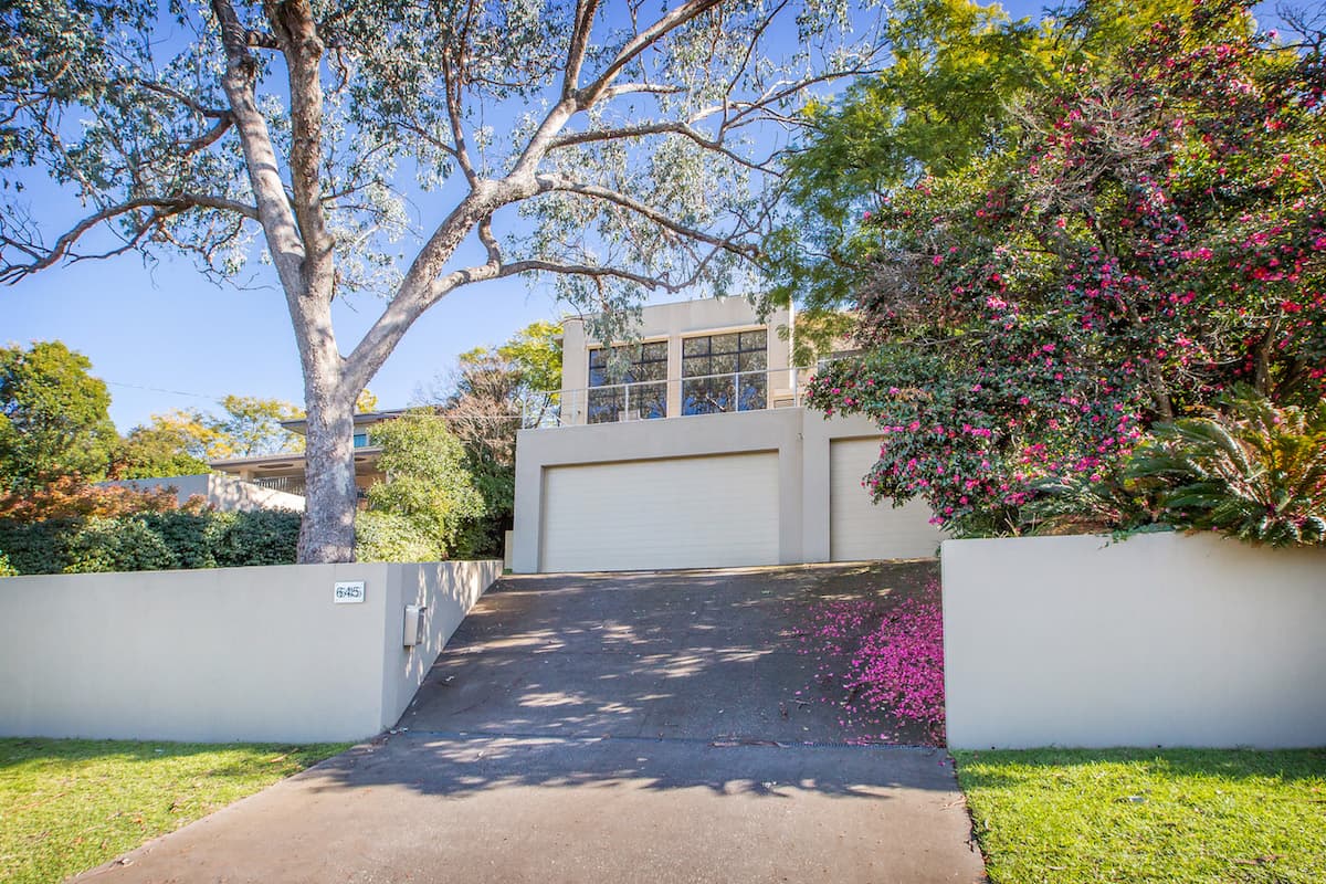 Architectural detail of the Albury home
